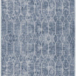 Nourison New Concept Washables SR107 Blue Area Rug