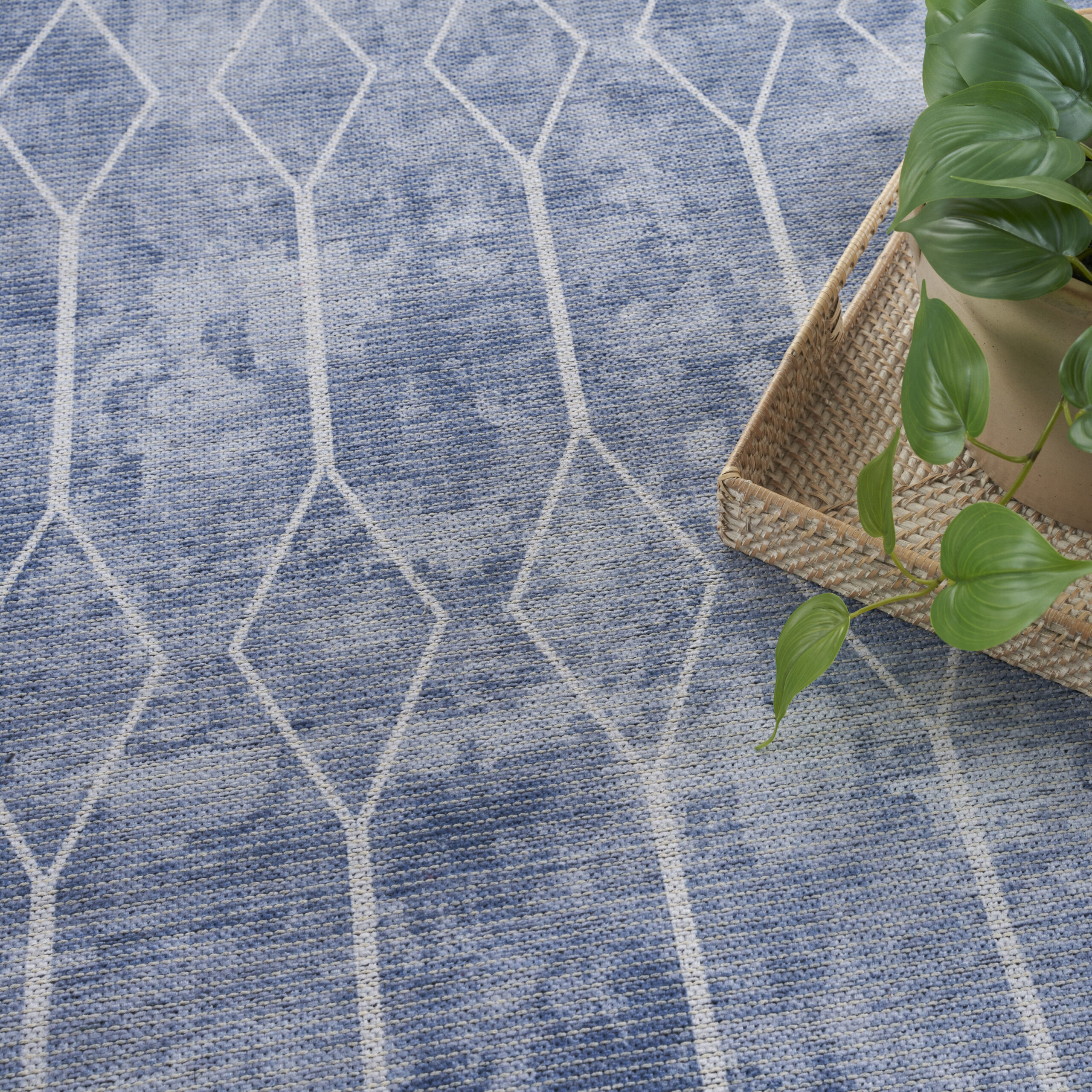 Nourison New Concept Washables SR107 Blue Area Rug - Image 6