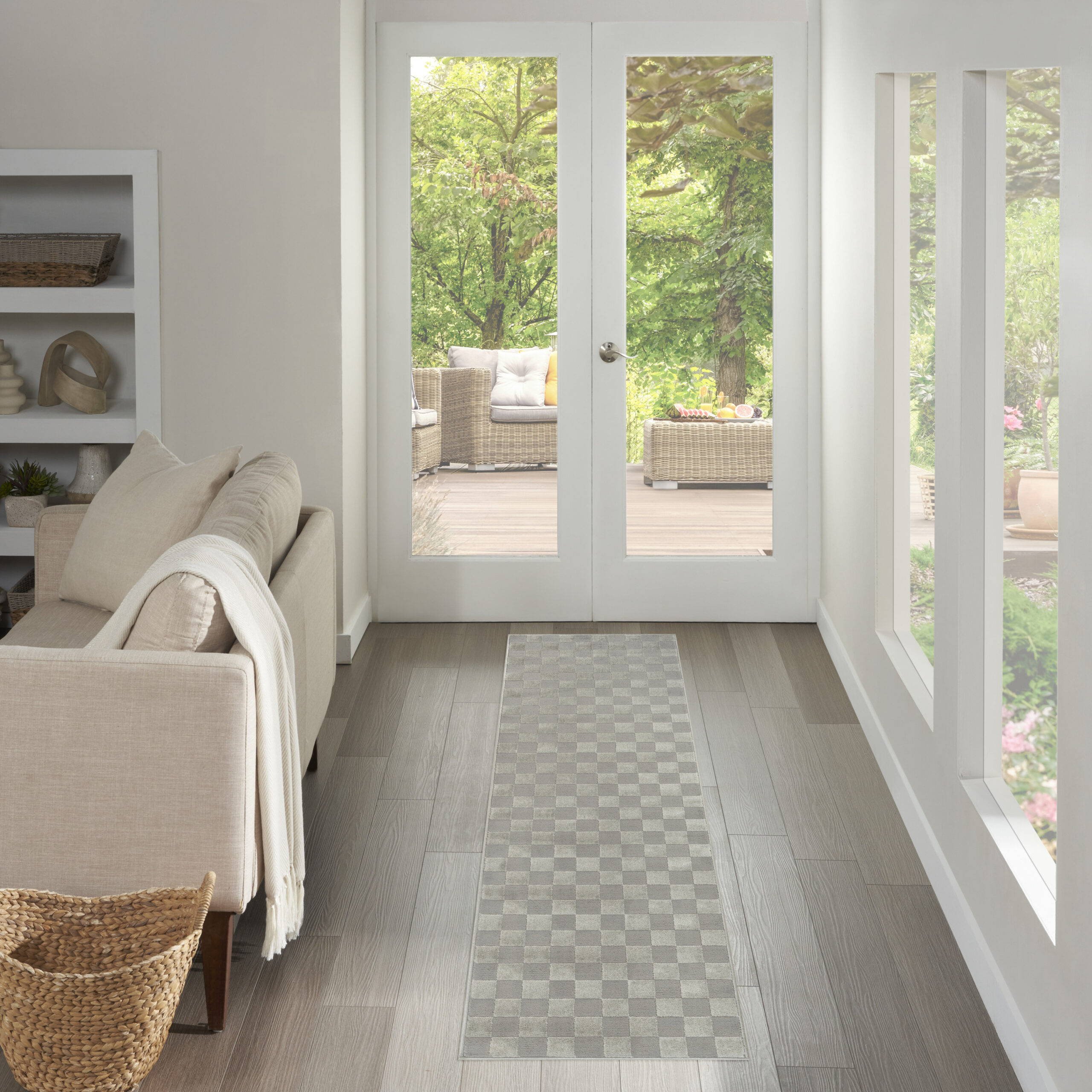 Nourison Serenity Home SRH09 Grey Area Rug - Image 5