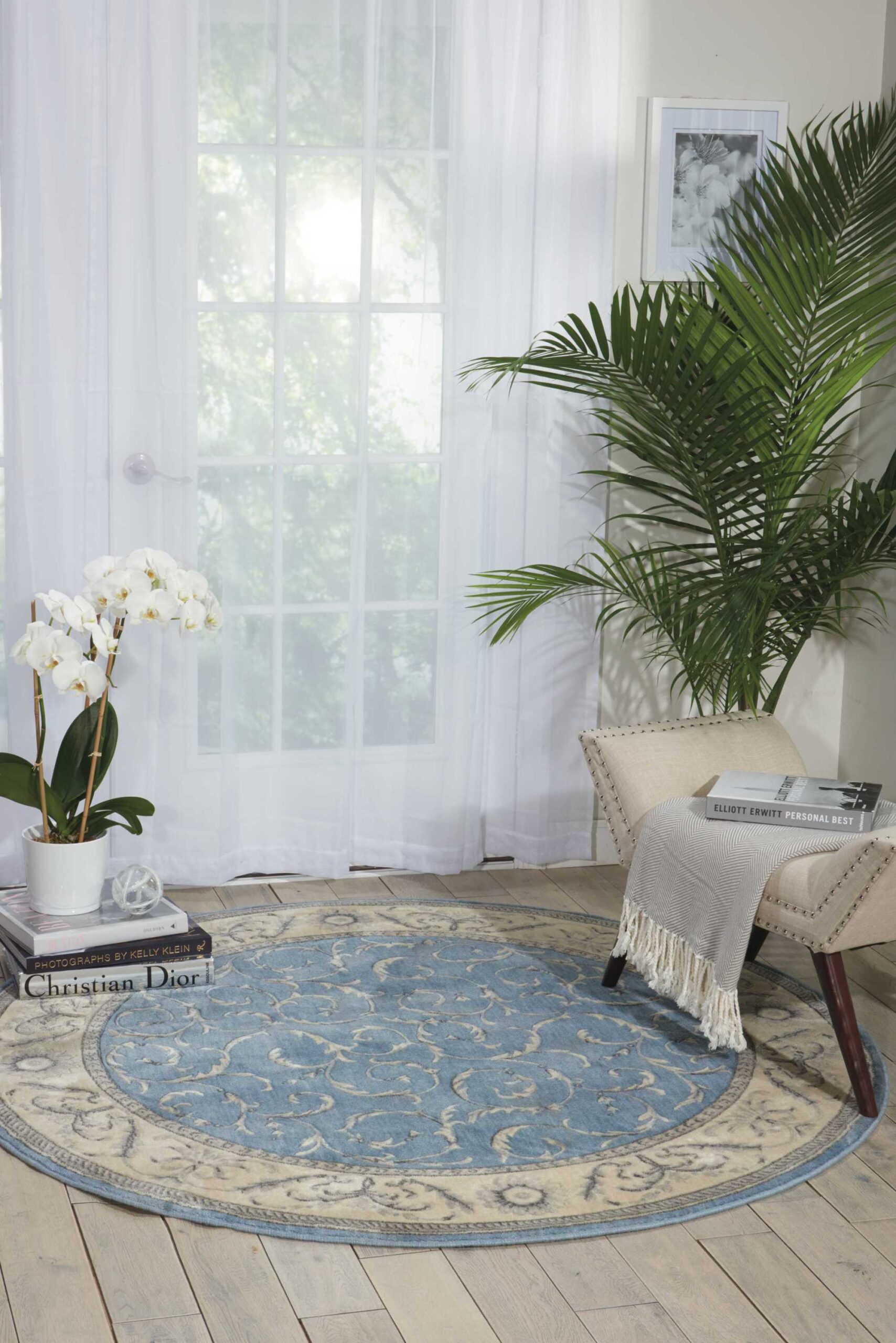 Nourison Somerset ST02 Light Blue Area Rug - Image 3