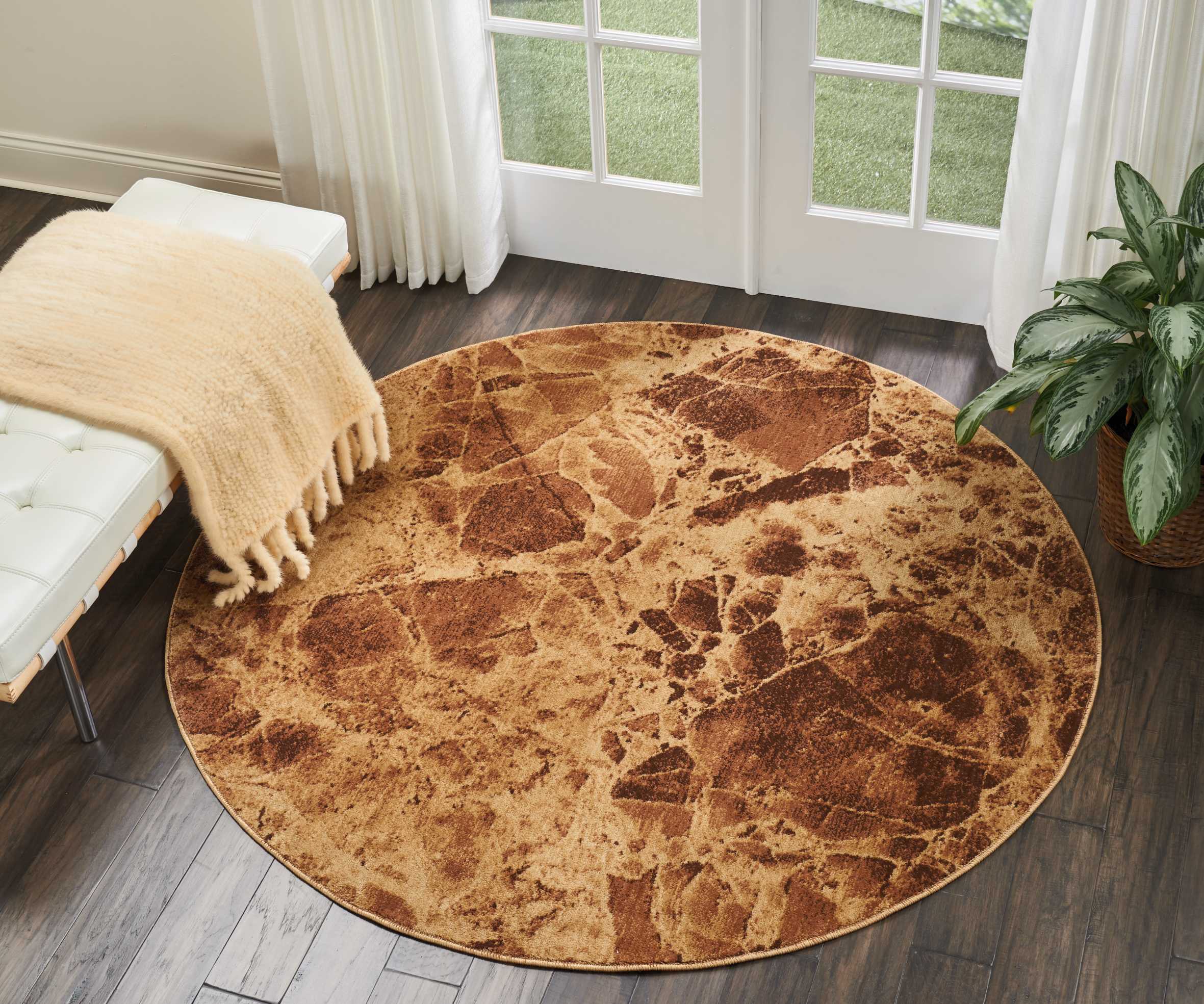 Nourison Somerset ST745 Latte Area Rug - Image 3