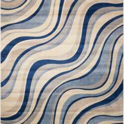 Nourison Somerset ST81 Ivory Blue Area Rug