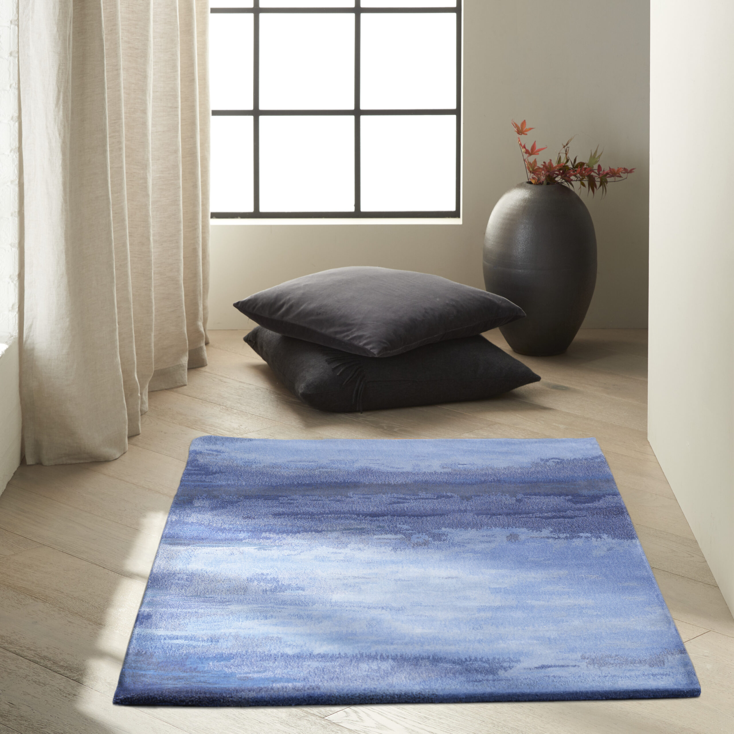Calvin Klein Luster Wash SW18 Indigo Area Rug - Image 4