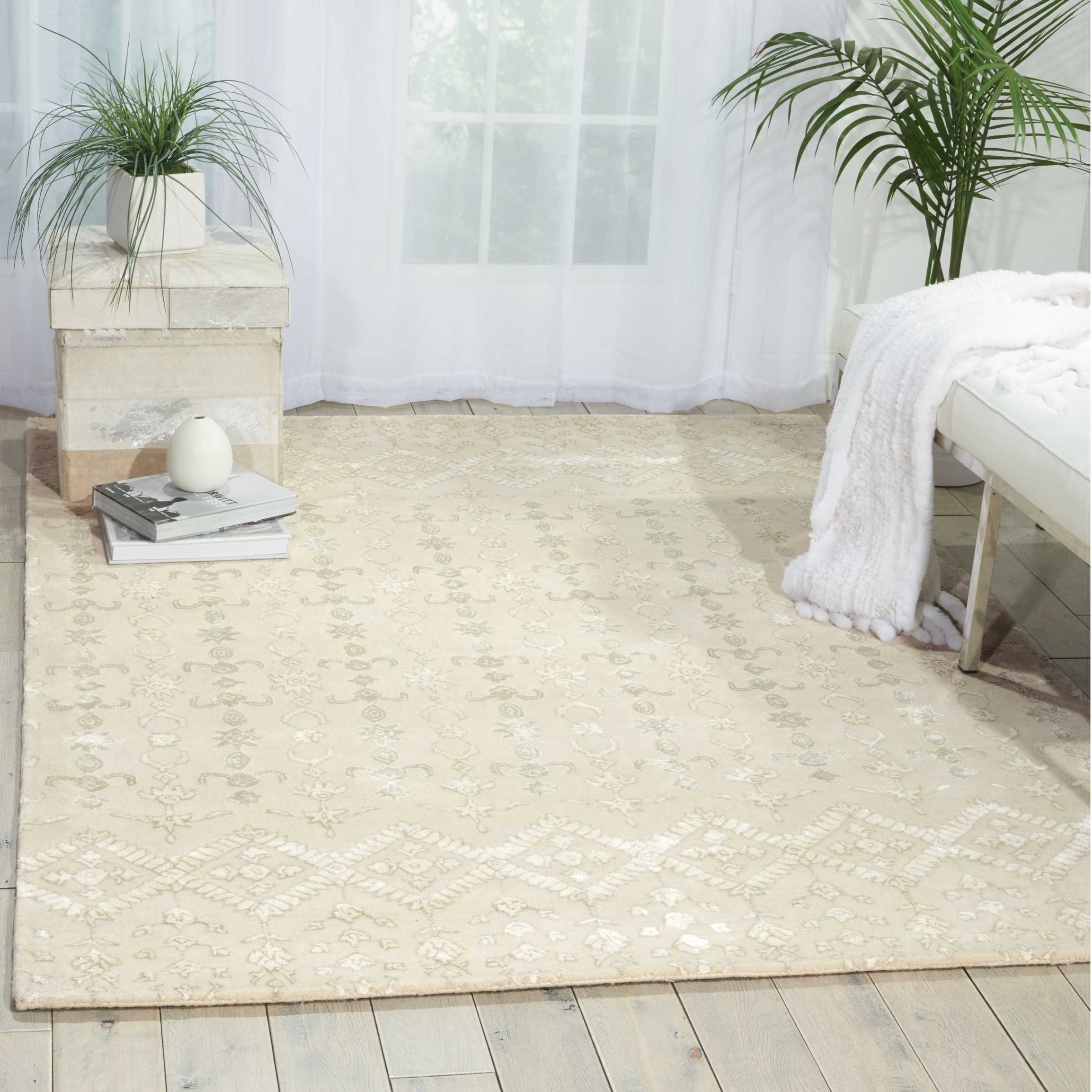 Nourison Symphony SYM12 Ivory Area Rug - Image 3