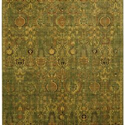 Nourison Timeless TML11 Green Gold Area Rug