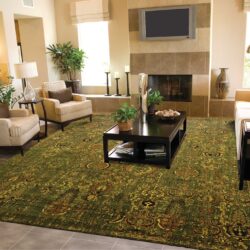 Alternative view of Nourison Timeless TML11 Green Gold Area Rug