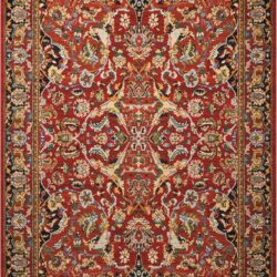 Nourison Timeless TML15 Red Area Rug