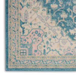 Alternative view of Nourison Tranquil TRA07 Ivory Turquoise Area Rug