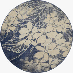 Nourison Tranquil TRA08 Beige Navy Area Rug