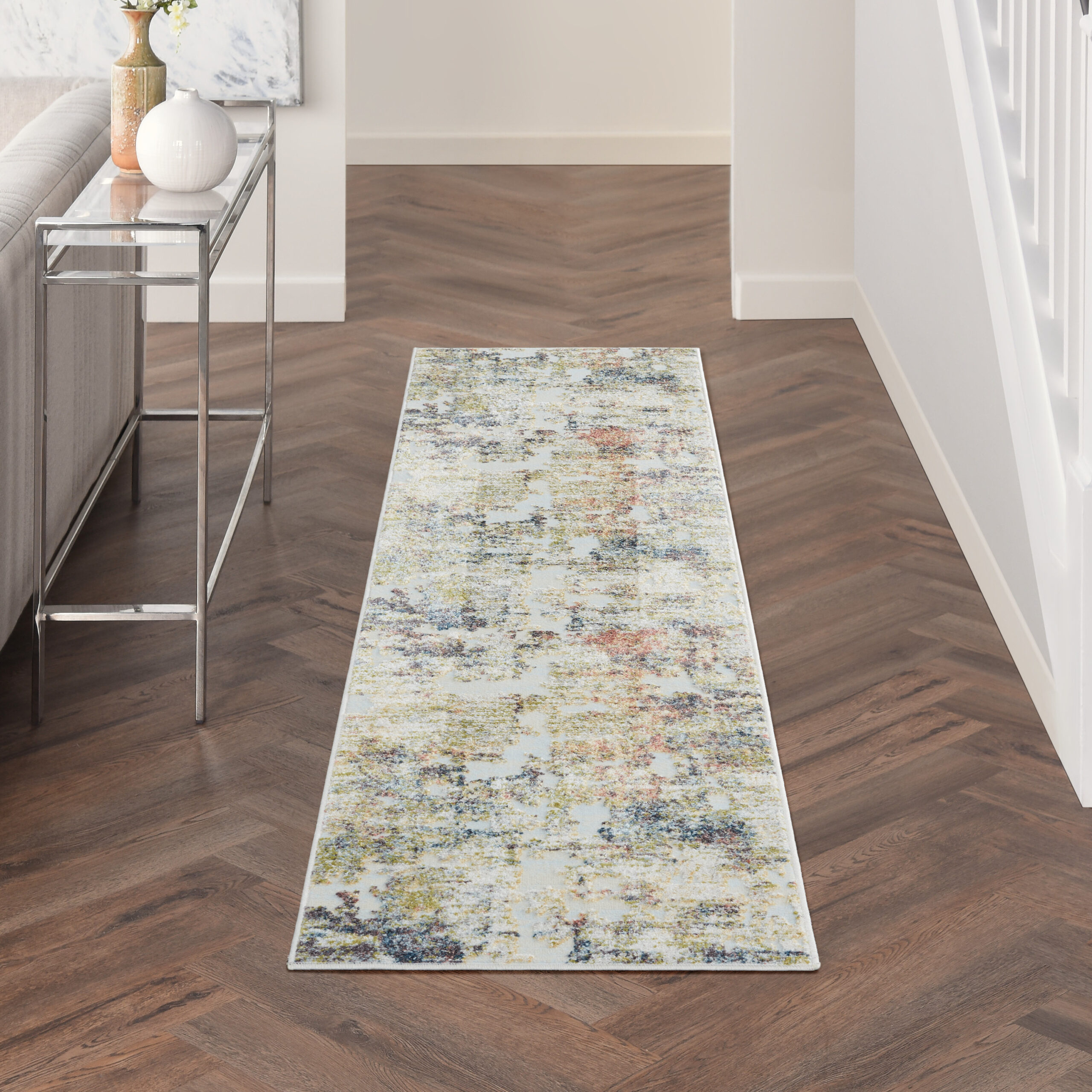 Nourison Trance TRC04 Ivory Multicolor Area Rug - Image 5