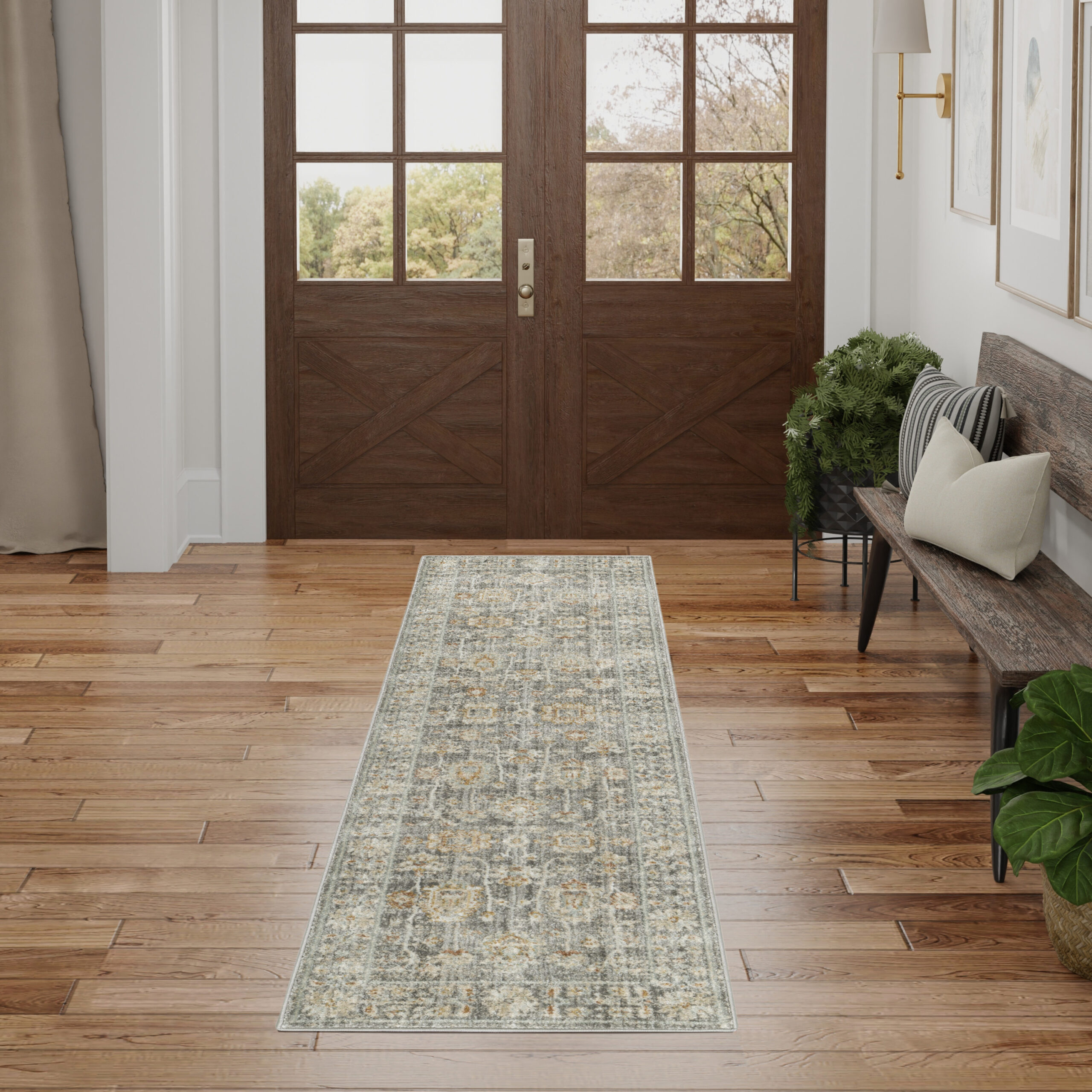 Nourison Traditional Home TRH01 Grey Area Rug - Image 5