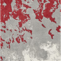 Nourison Twilight TWI21 Grey Red Area Rug