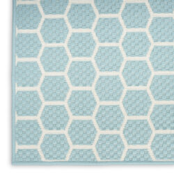 Alternative view of Nourison Twist Reversible TWS01 Aqua Area Rug