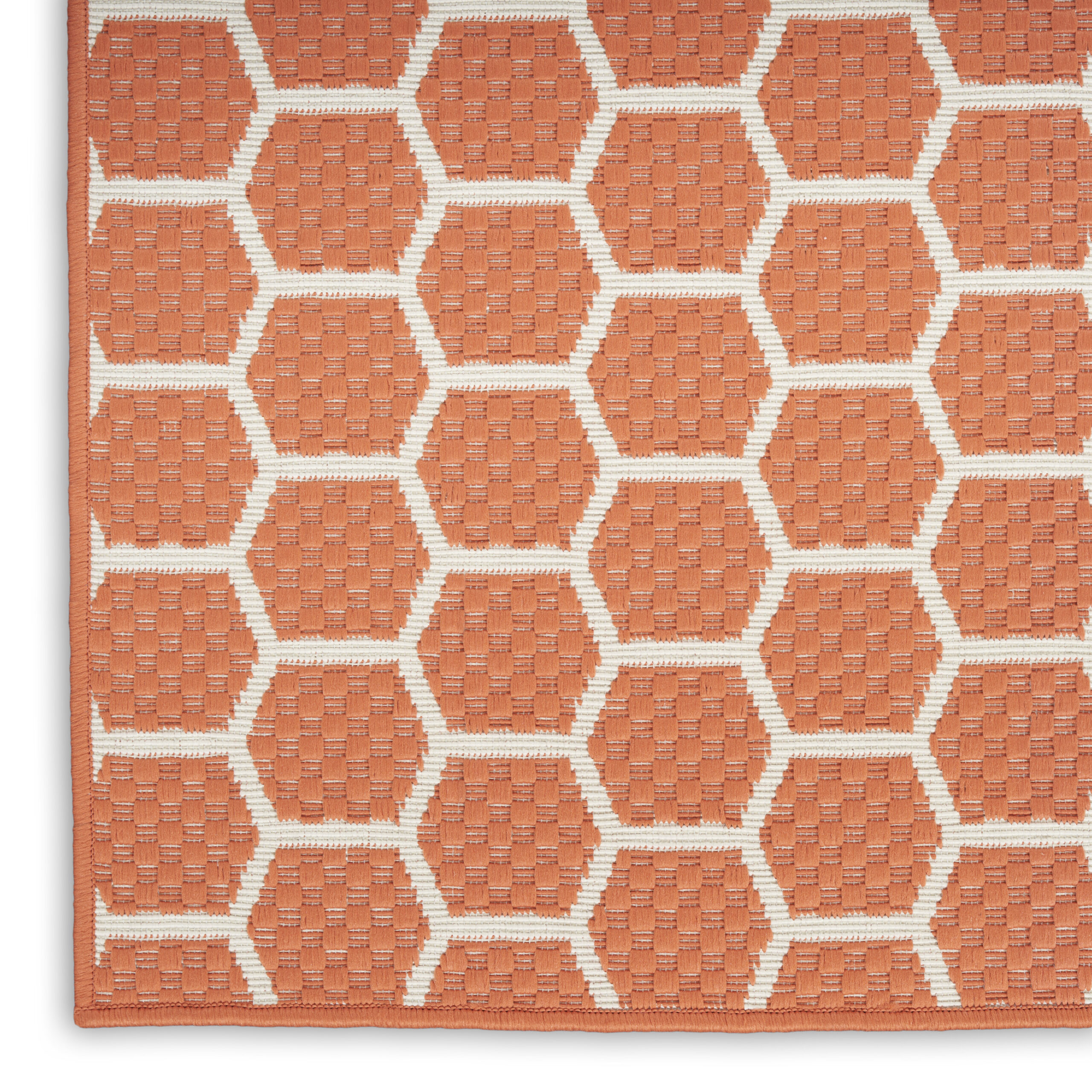 Nourison Twist Reversible TWS01 Coral Area Rug - Image 2