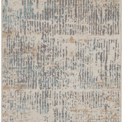 Michael Amini MA90 Uptown UPT03 Beige Aqua Area Rug