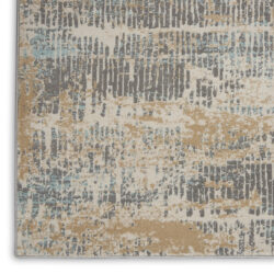 Alternative view of Michael Amini MA90 Uptown UPT03 Beige Aqua Area Rug