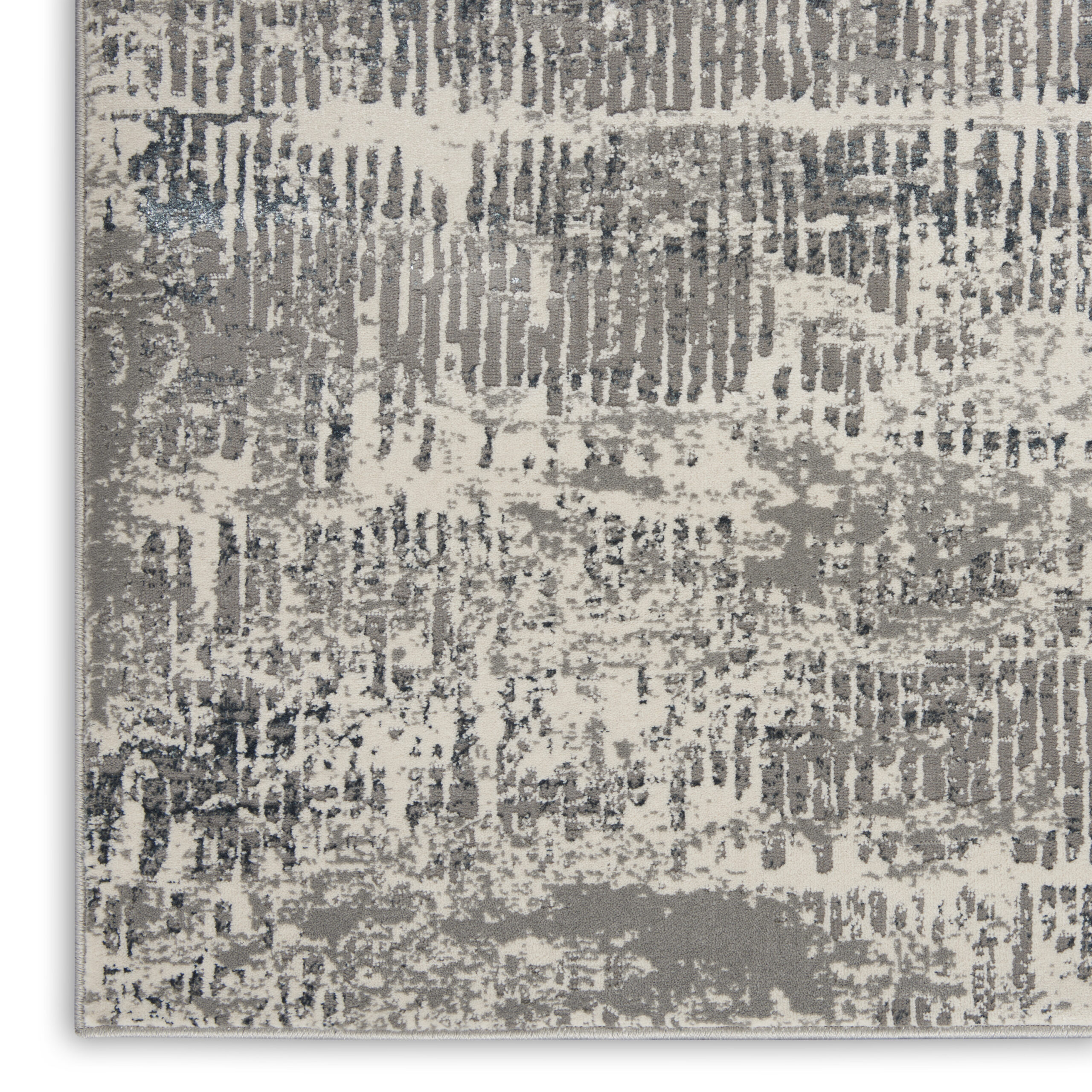 Michael Amini MA90 Uptown UPT03 Ivory/Grey Area Rug - Image 2