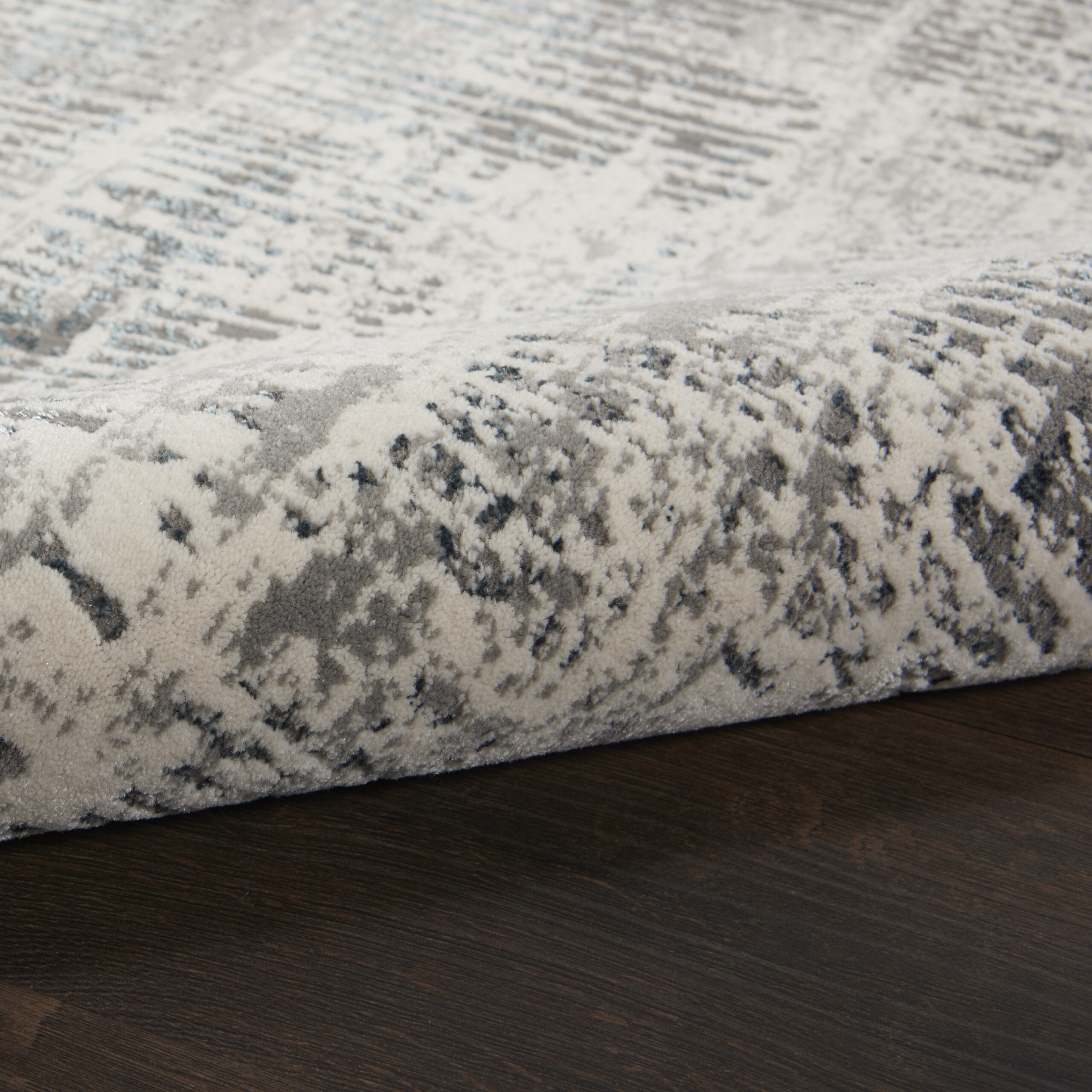 Michael Amini MA90 Uptown UPT03 Ivory/Grey Area Rug - Image 3