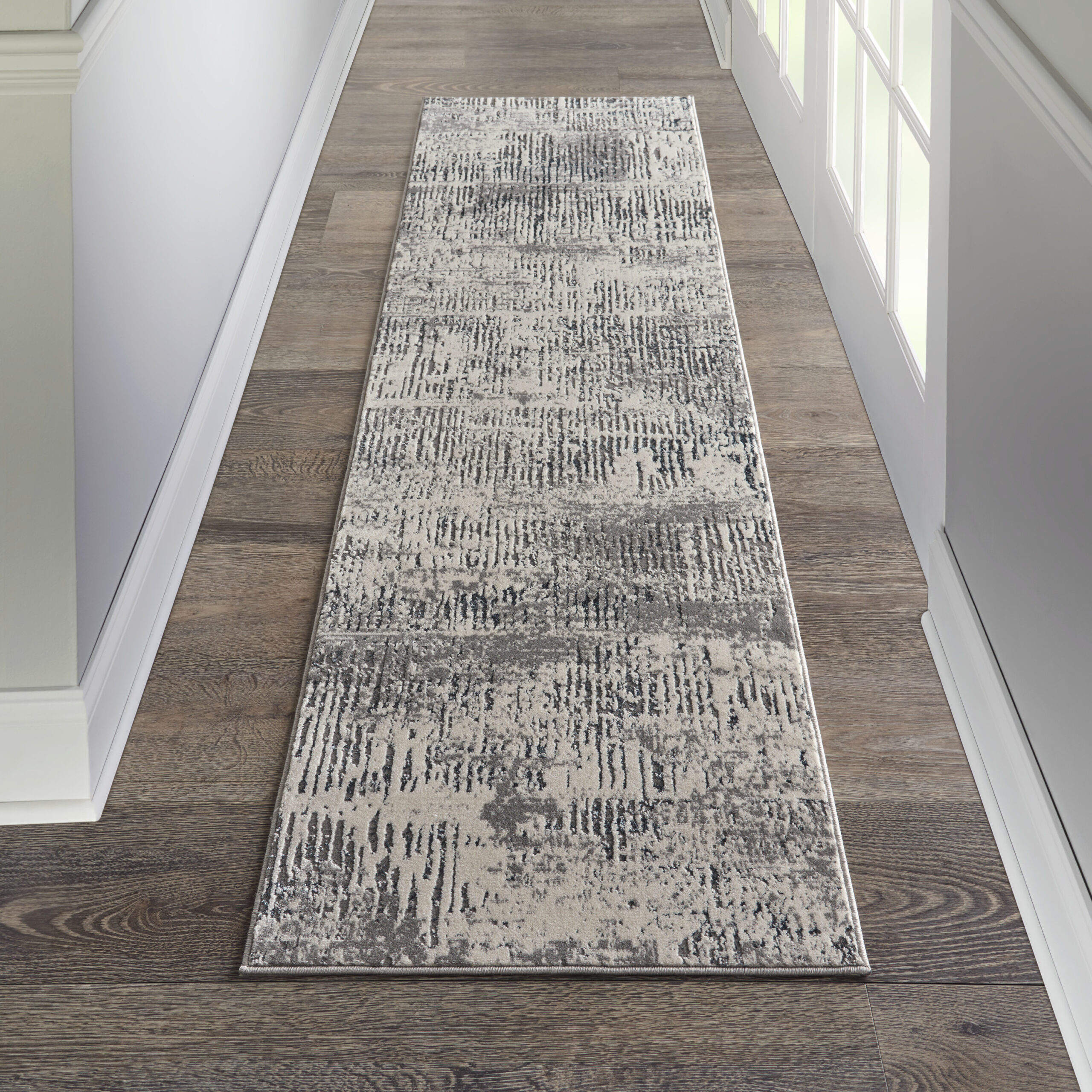 Michael Amini MA90 Uptown UPT03 Ivory/Grey Area Rug - Image 5