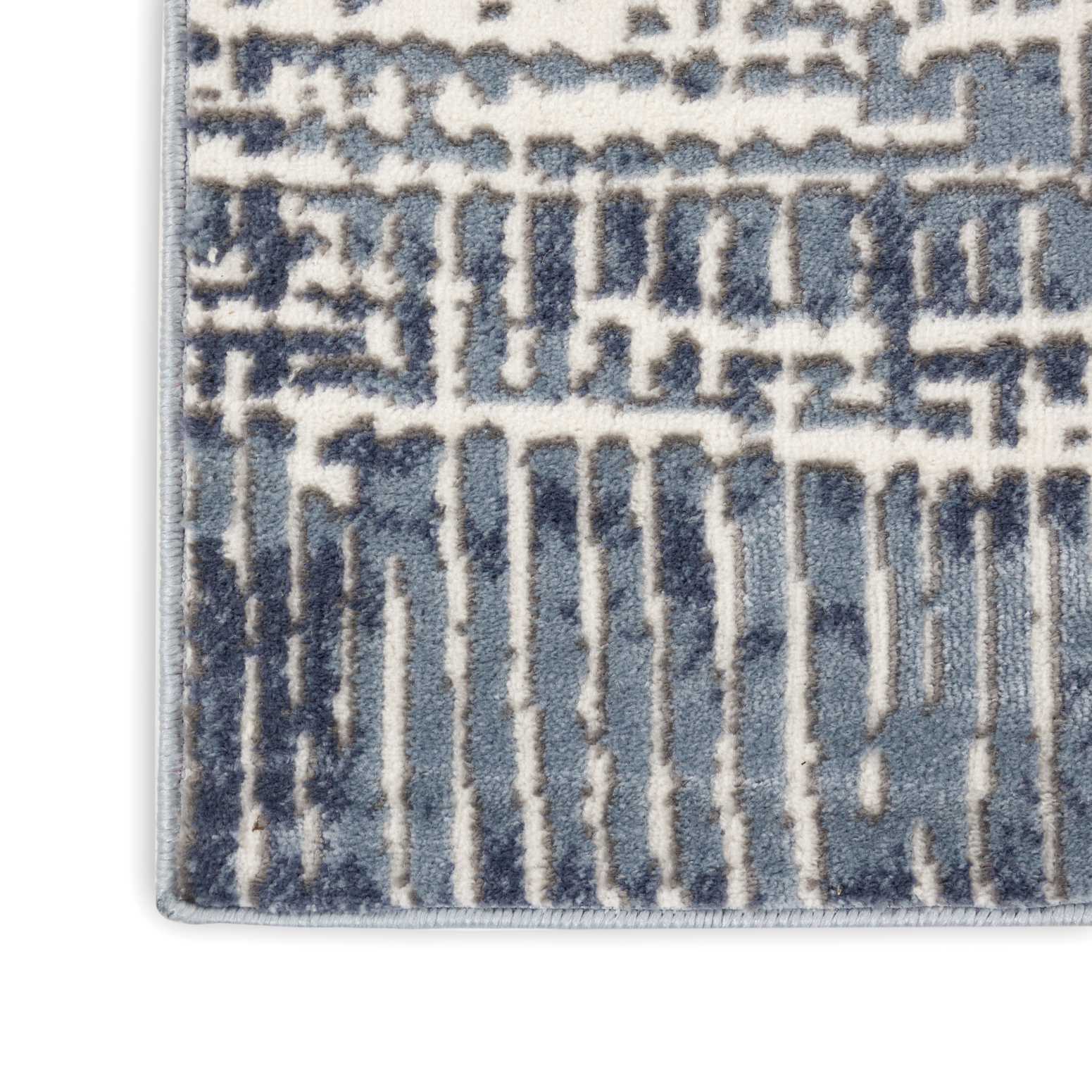 Nourison Urban Decor URD01 Slate/Ivory Area Rug - Image 2