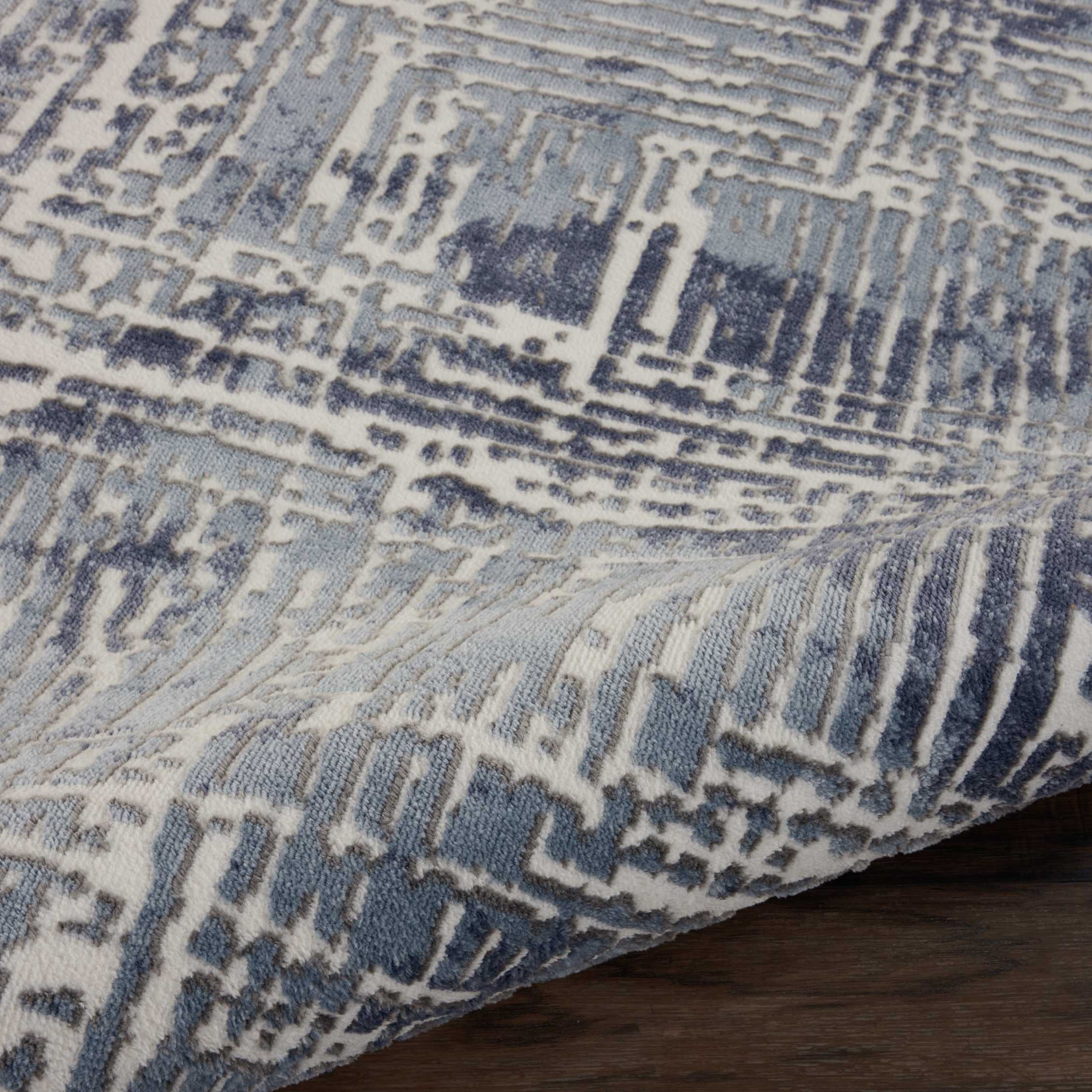 Nourison Urban Decor URD01 Slate/Ivory Area Rug - Image 3