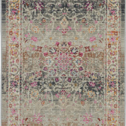 Nourison Vintage Kashan VKA01 Grey Area Rug