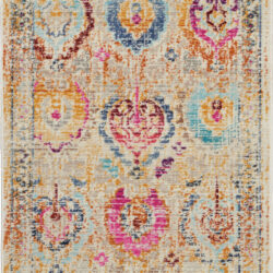 Nourison Vintage Kashan VKA04 Ivory Multicolor Area Rug