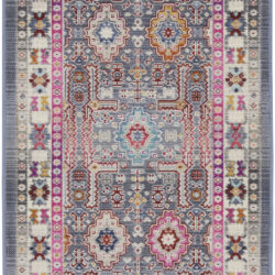 Nourison Vintage Kashan VKA05 Grey Multicolor Area Rug