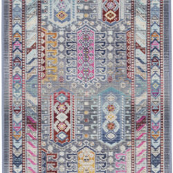 Nourison Vintage Kashan VKA06 Grey Multicolor Area Rug