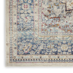 Alternative view of Nourison Vintage Kashan VKA07 Ivory Blue Area Rug