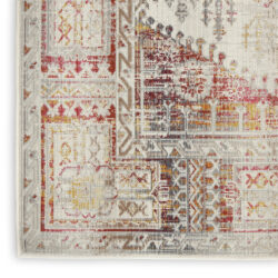 Alternative view of Nourison Vintage Kashan VKA08 Ivory Red Area Rug