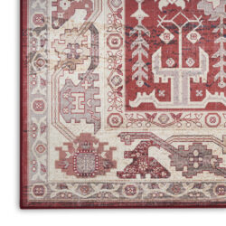 Alternative view of Nourison Vintage Home VNH02 Red Area Rug