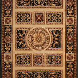 Nourison Versailles Palace VP21 Ivory/Black Area Rug
