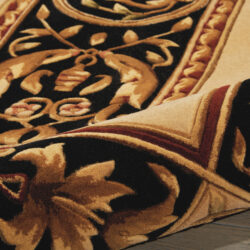 Alternative view of Nourison Versailles Palace VP21 Ivory/Black Area Rug