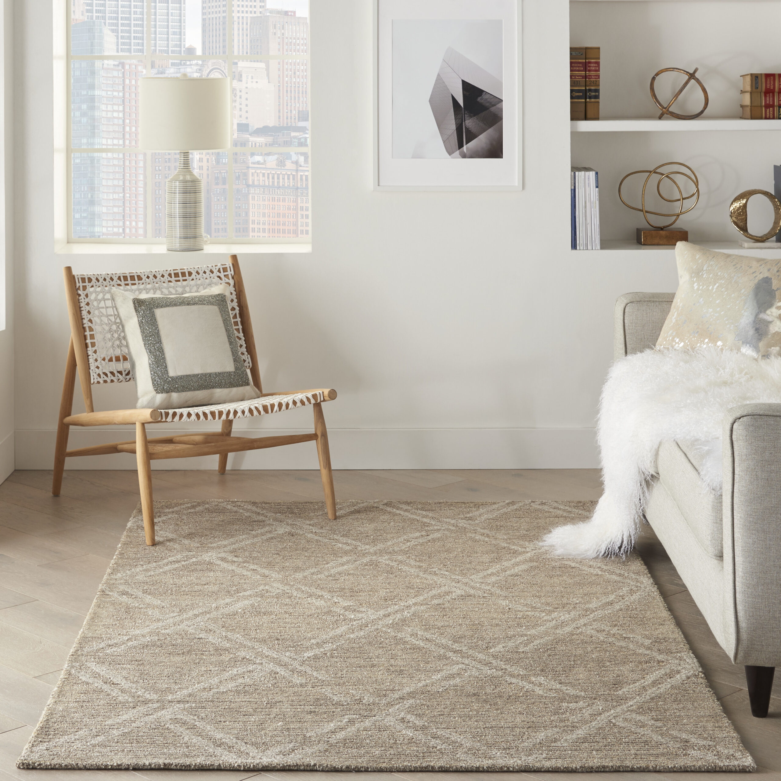 Nourison Venosa VSN01 Taupe Area Rug - Image 5