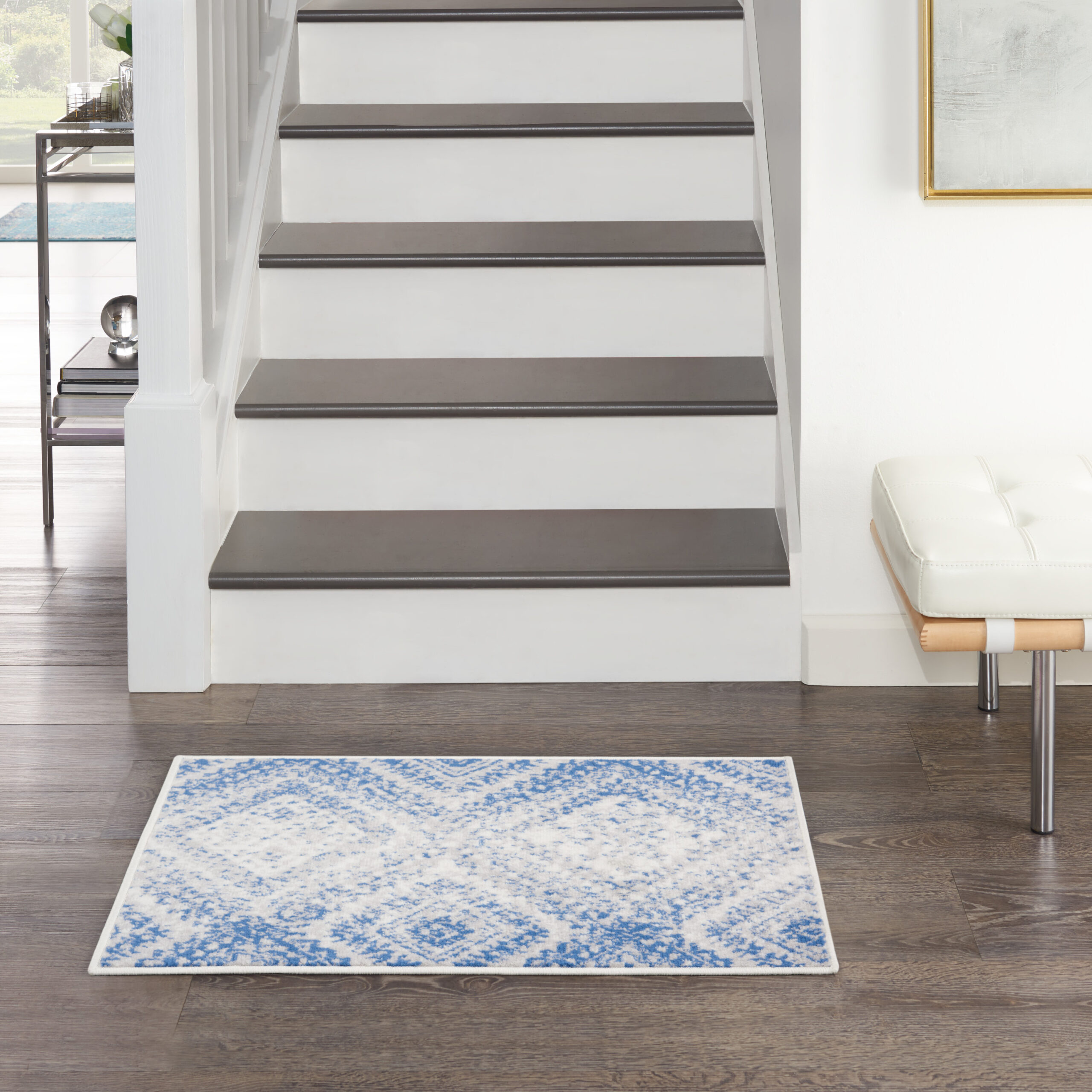 Nourison Whimsicle WHS17 Ivory Blue Area Rug - Image 5