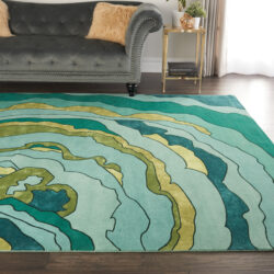 Alternative view of Portfolio Portfolio Woodson & Rummerfield WR300 Emerald Area Rug
