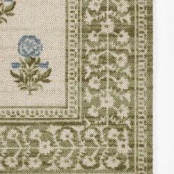 Alternative view of Momeni Bibury BIB-4 Green Area Rug