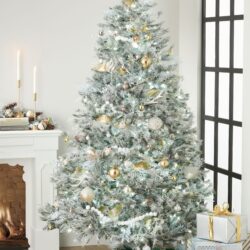 Alternative view of Momeni Furry Tree Skirt FTS-1 Green Area Rug