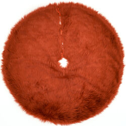 Momeni Furry Tree Skirt FTS-1 Red Area Rug
