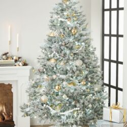 Alternative view of Momeni Furry Tree Skirt FTS-1 White Area Rug