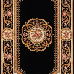 Momeni Harmony India HAI12 Black Area Rug