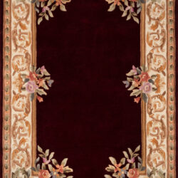 Momeni Harmony India HAI-7 Burgundy Area Rug