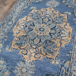 Alternative view of Momeni Ibiza IBI-1 Denim Area Rug