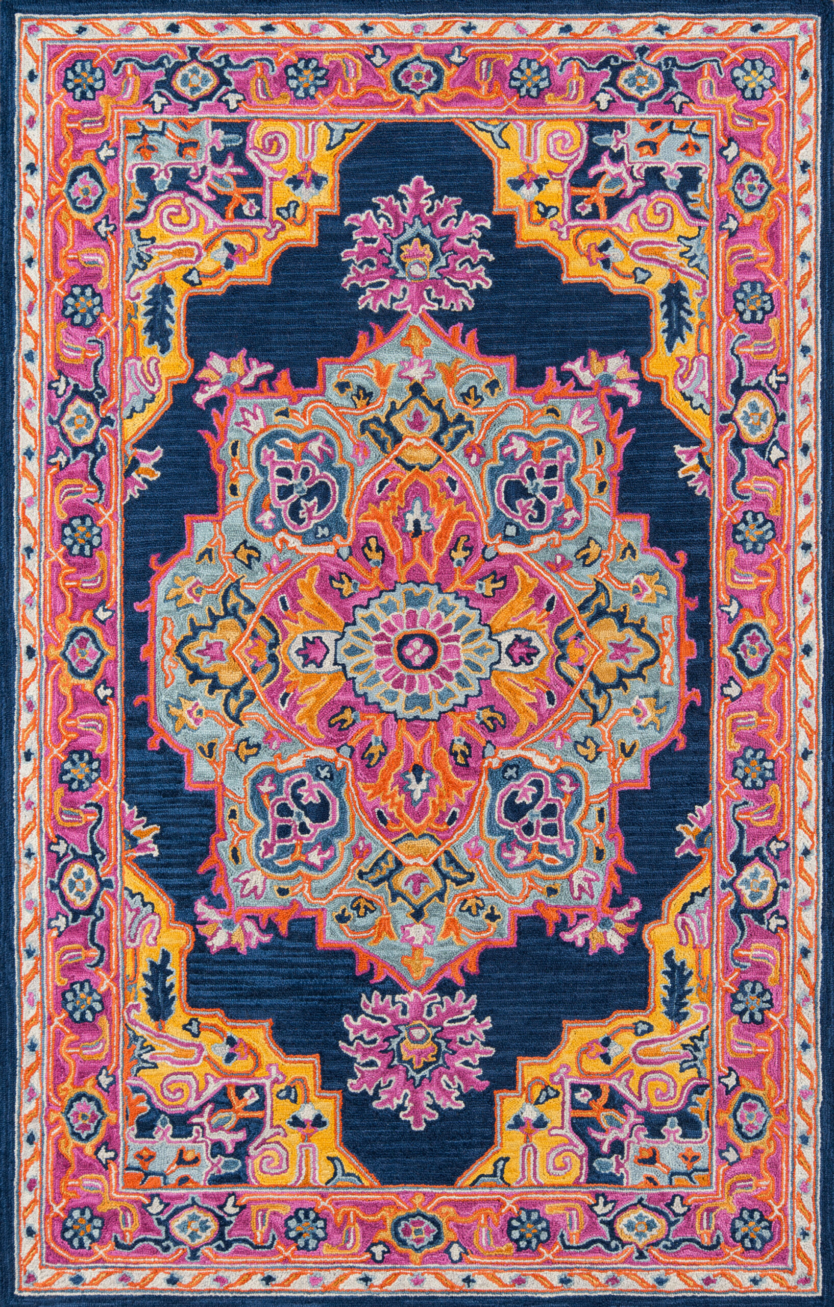 Momeni Ibiza IBI-1 Navy Area Rug