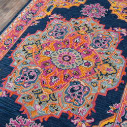 Alternative view of Momeni Ibiza IBI-1 Navy Area Rug
