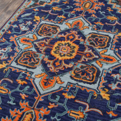 Alternative view of Momeni Ibiza IBI-2 Navy Area Rug