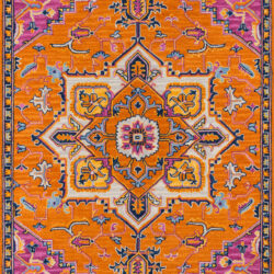 Momeni Ibiza IBI-2 Orange Area Rug