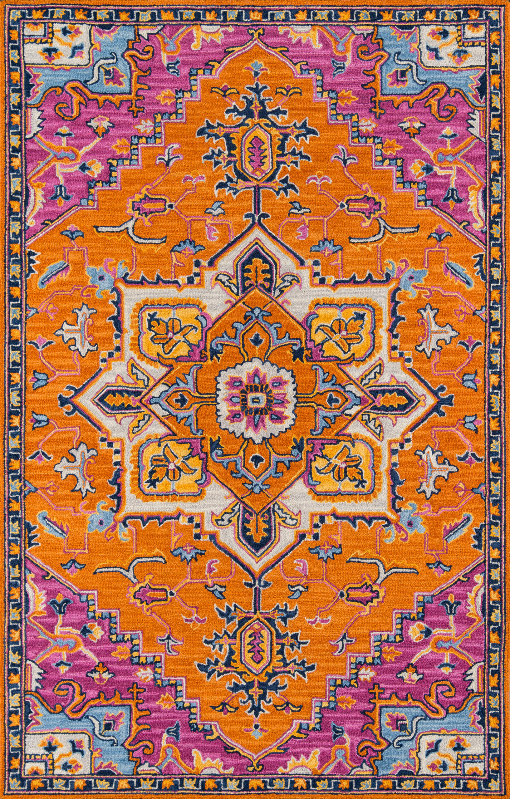 Momeni Ibiza IBI-2 Orange Area Rug