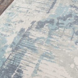 Alternative view of Momeni Illusions IL-04 Blue Area Rug